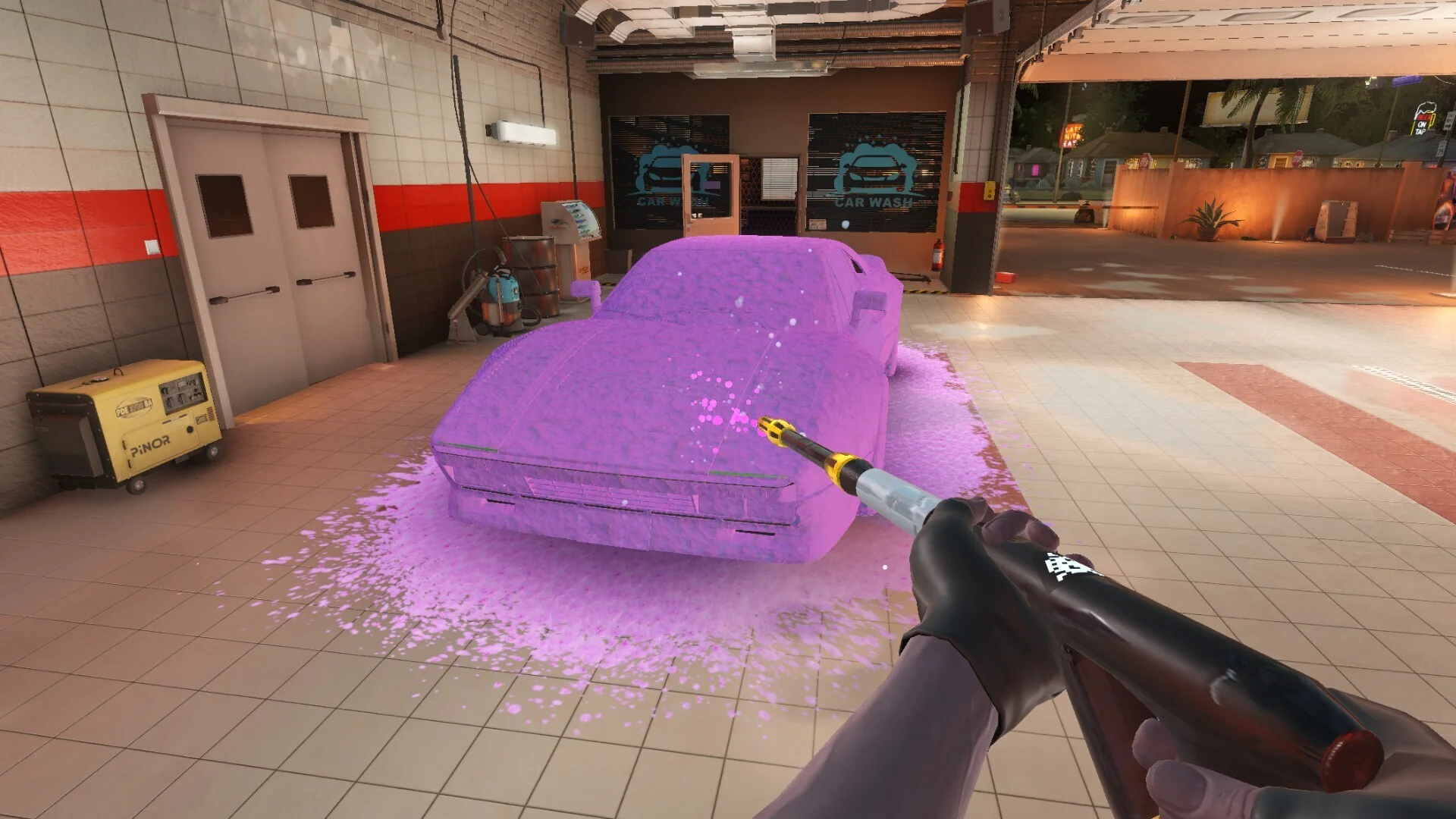 Car Wash Simulator active foam Steam