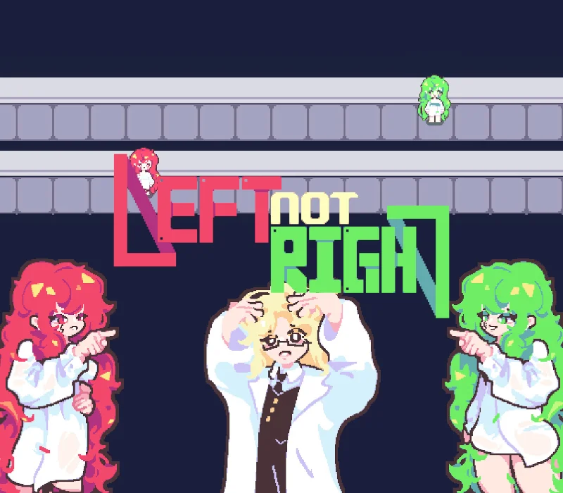 Left Not Right cover art, GamjaGames dual-hand simultaneous control puzzle