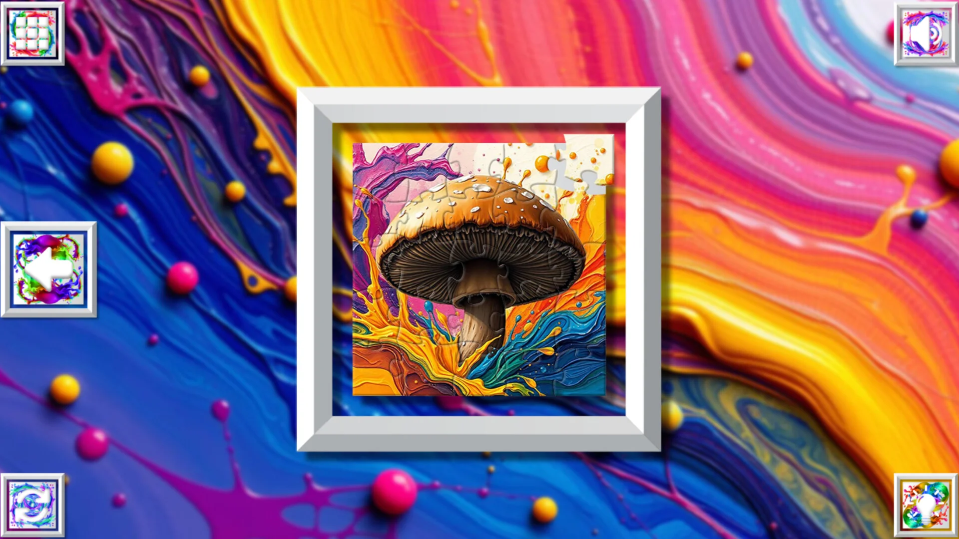 Color Splash Mushrooms Global Steam key twenty-nine languages