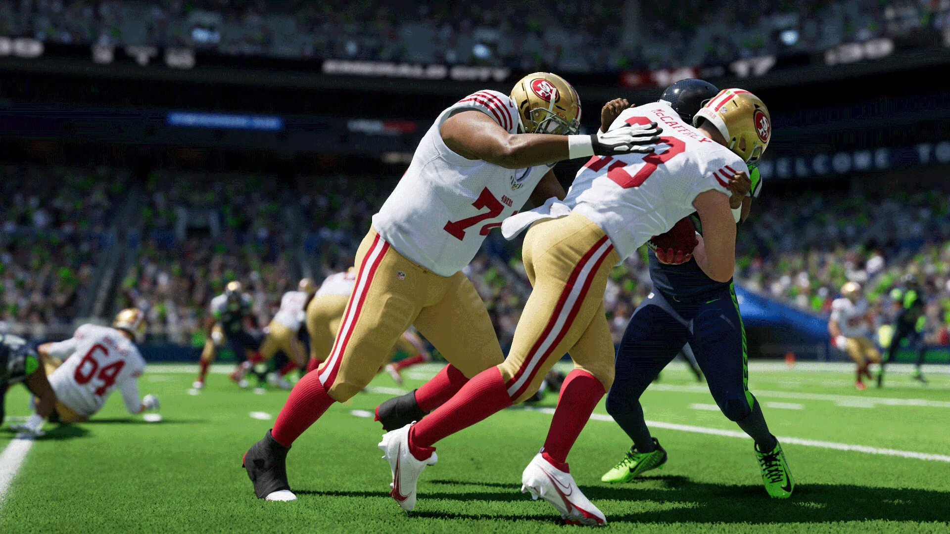 Madden NFL 24 Superstar practice under stadium lights