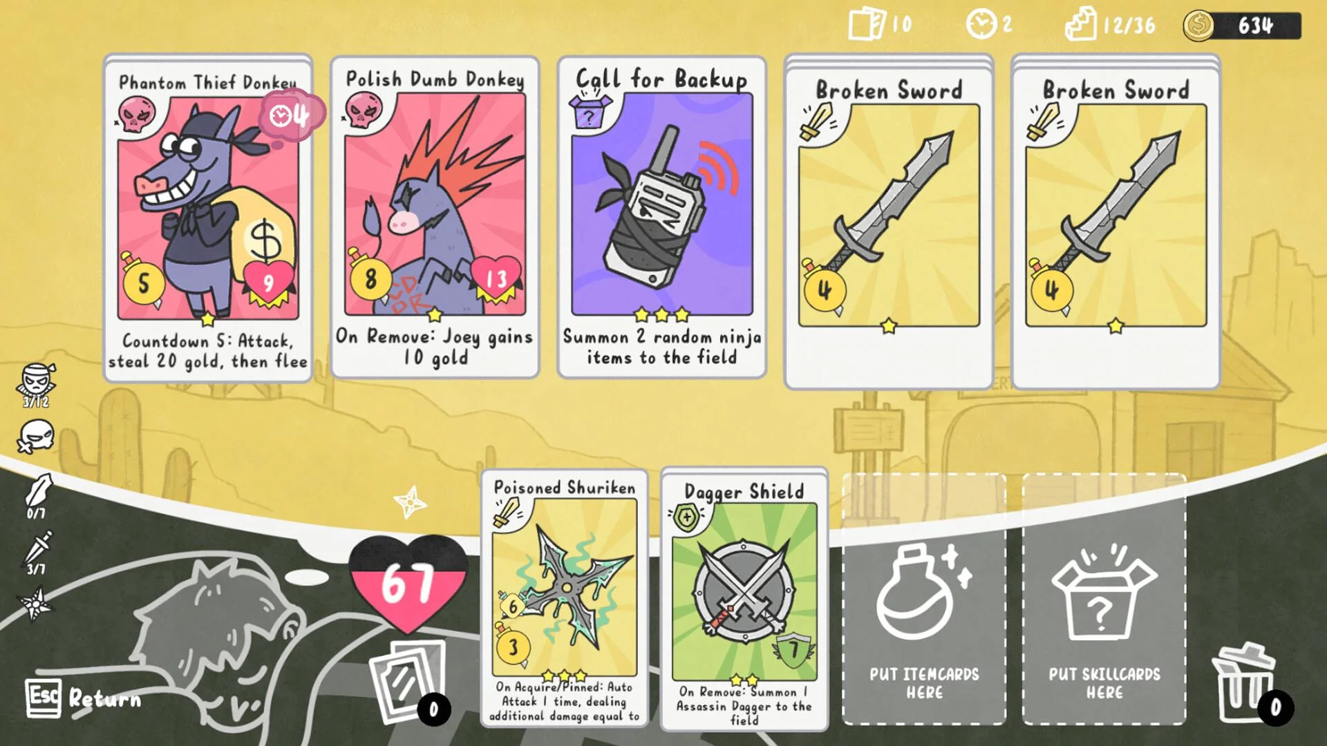 Joey's Nightmare II card combos in a changing dream
