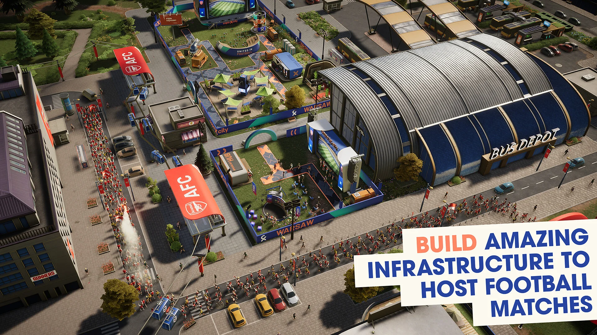 COPA CITY stadium logistics tactical map PS5