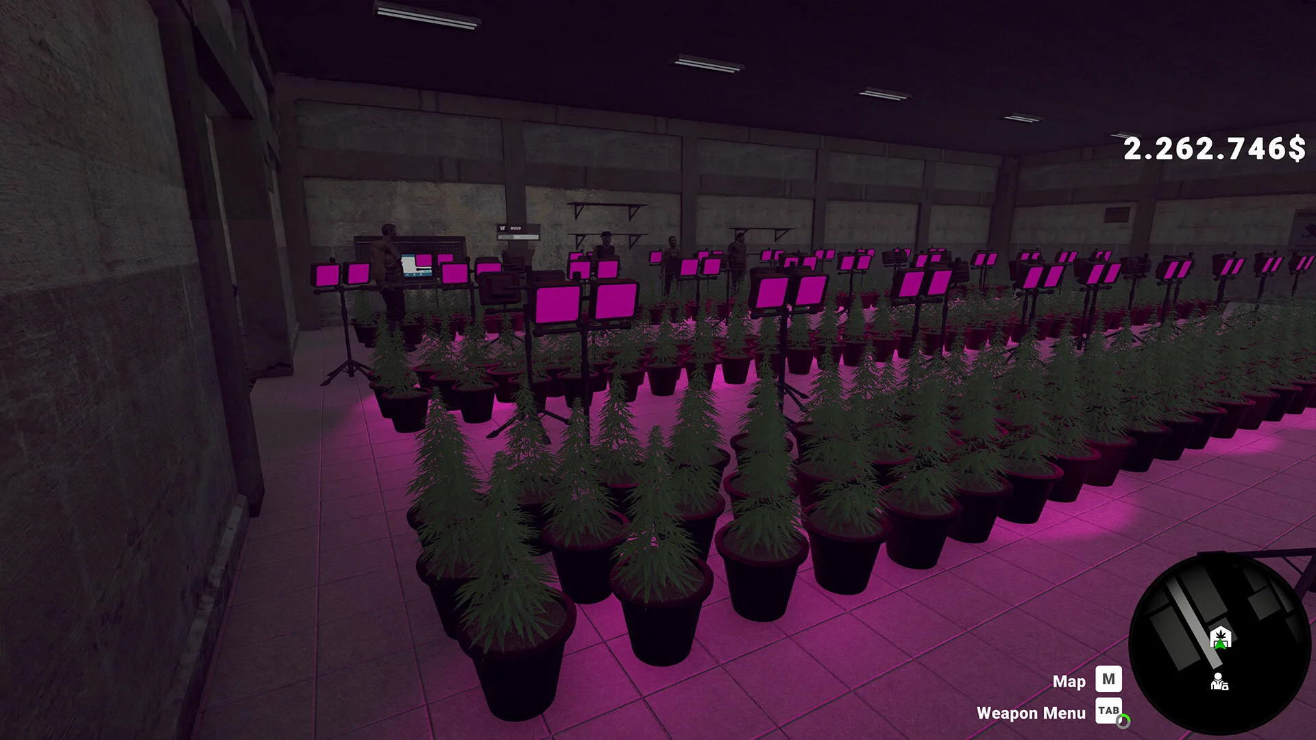 Mafia Life Simulator running farms and weapon factories