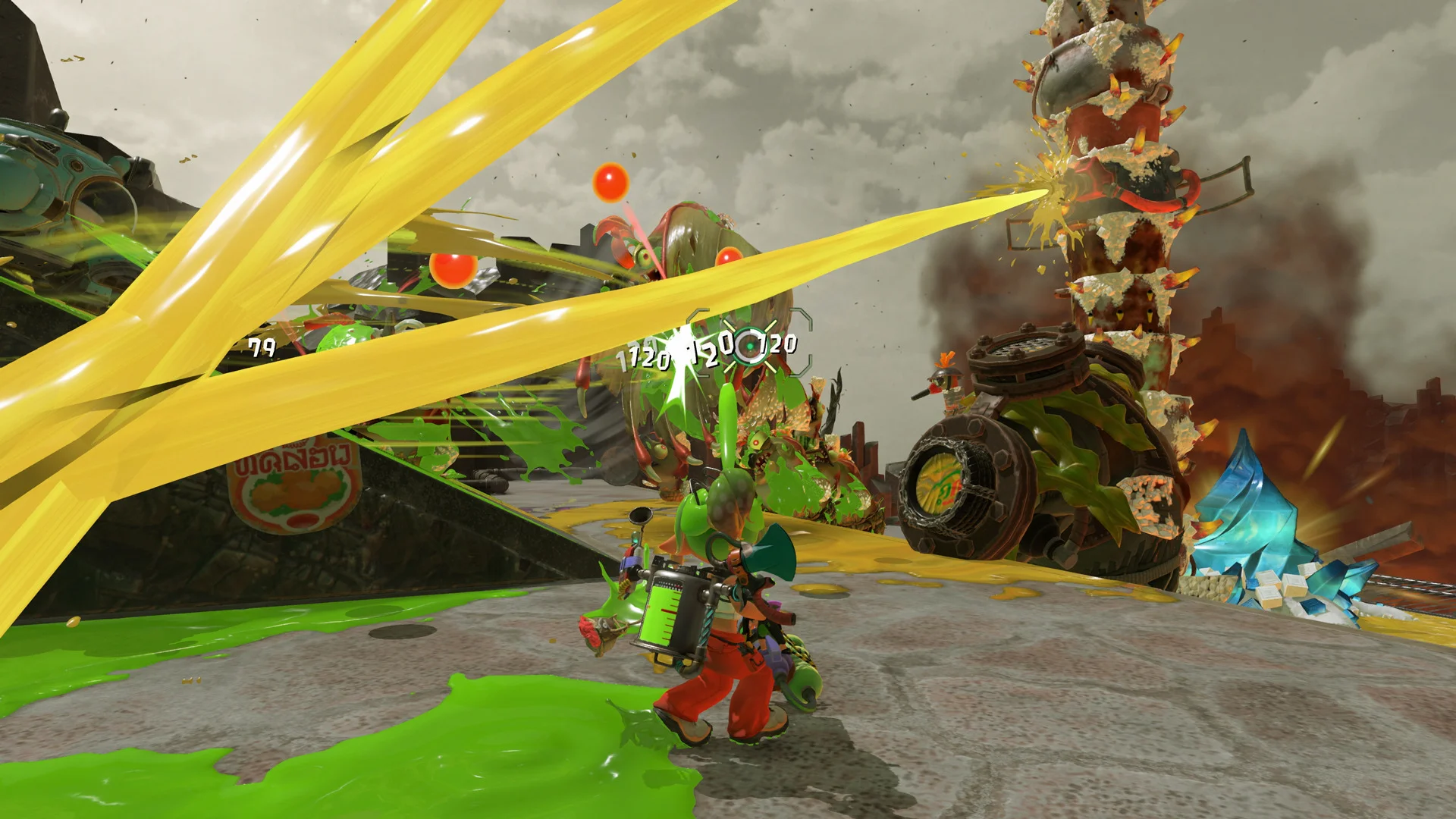 Splatoon Raiders Switch 2 online raid with scaled player power