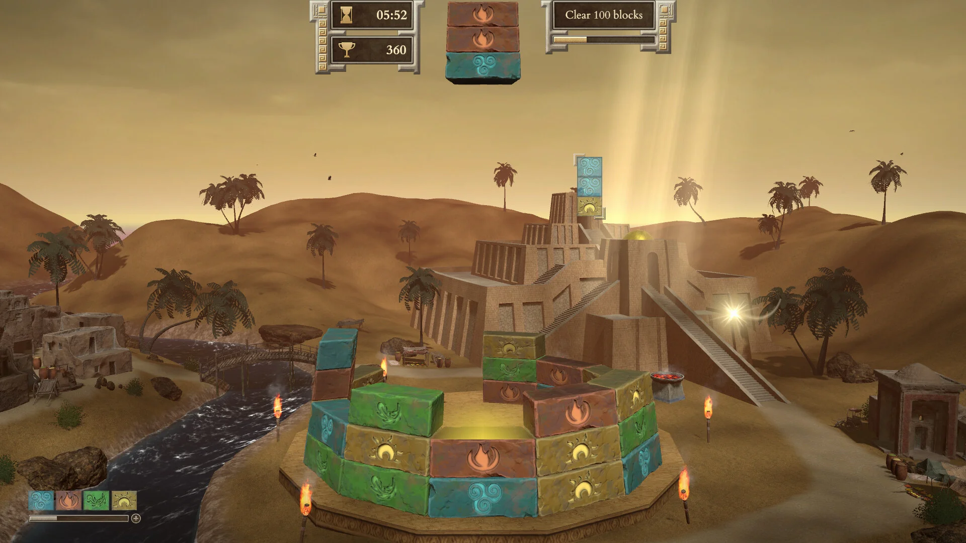 Towers Saga falling blocks