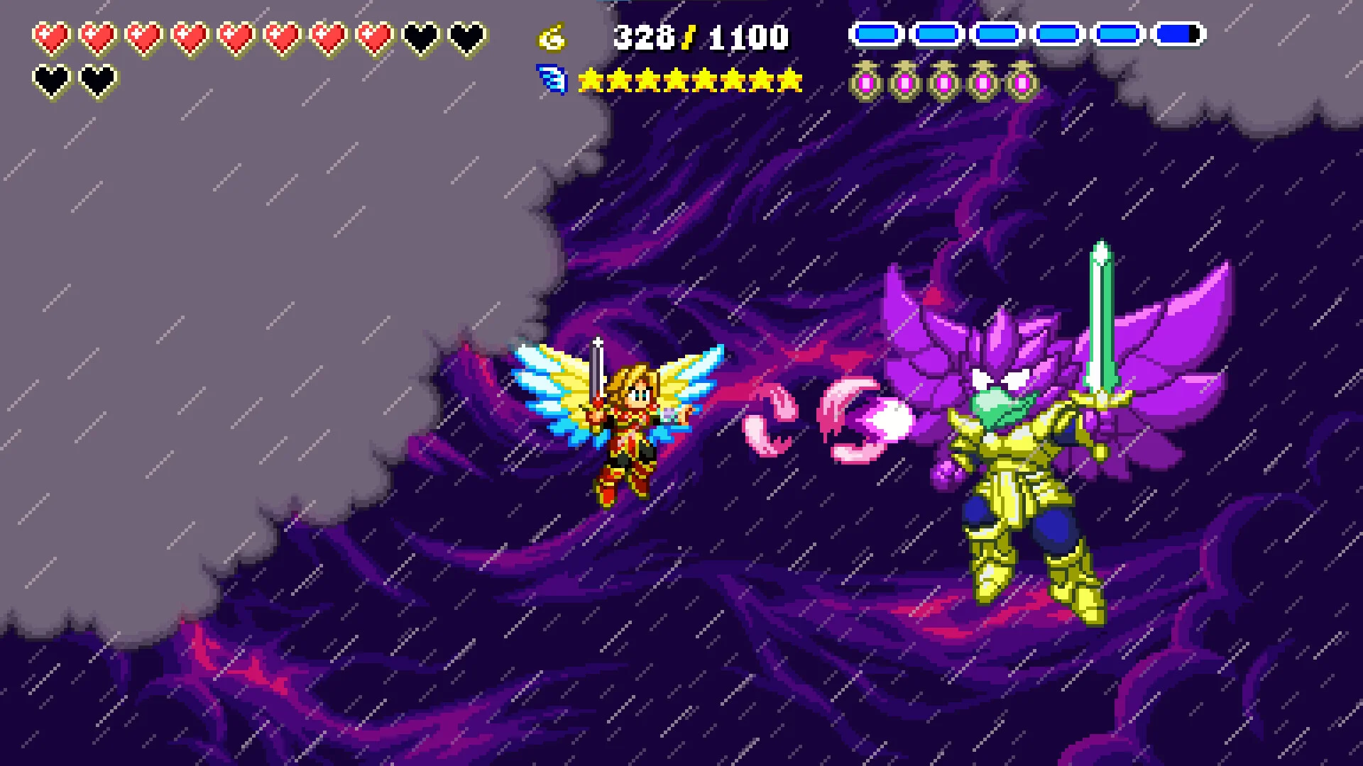 Aggelos 2 PQube 16-bit pixel platformer screenshot