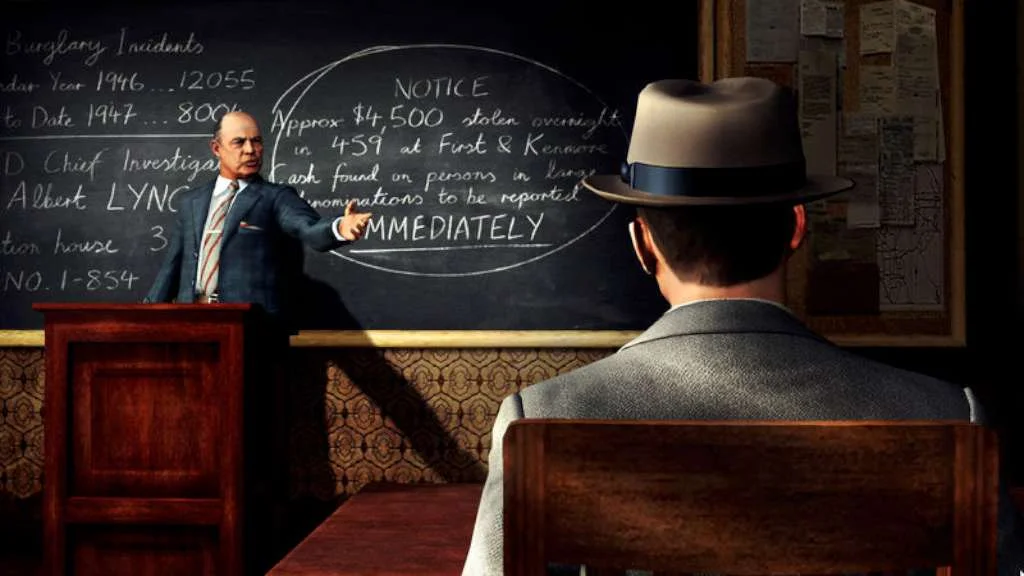 L.A. Noire interrogation and MotionScan facial animation