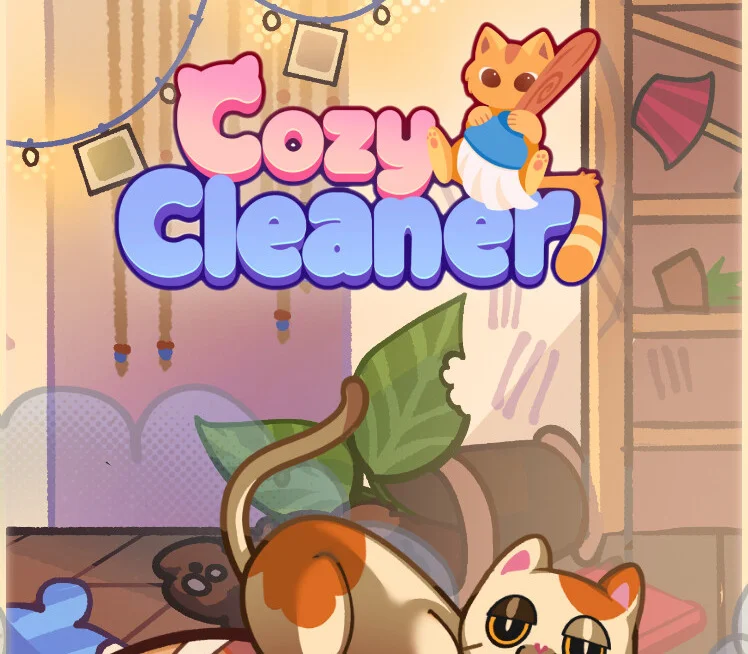 Cozy Cleaner polishing glass after watering indoor plants