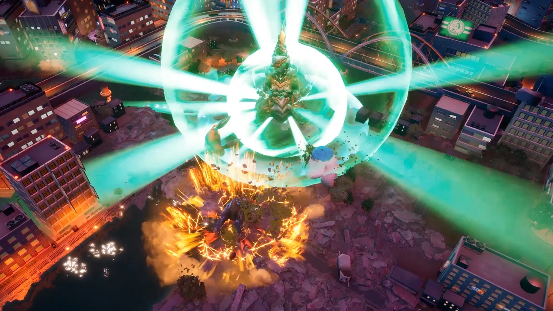 GigaBash monster battle
