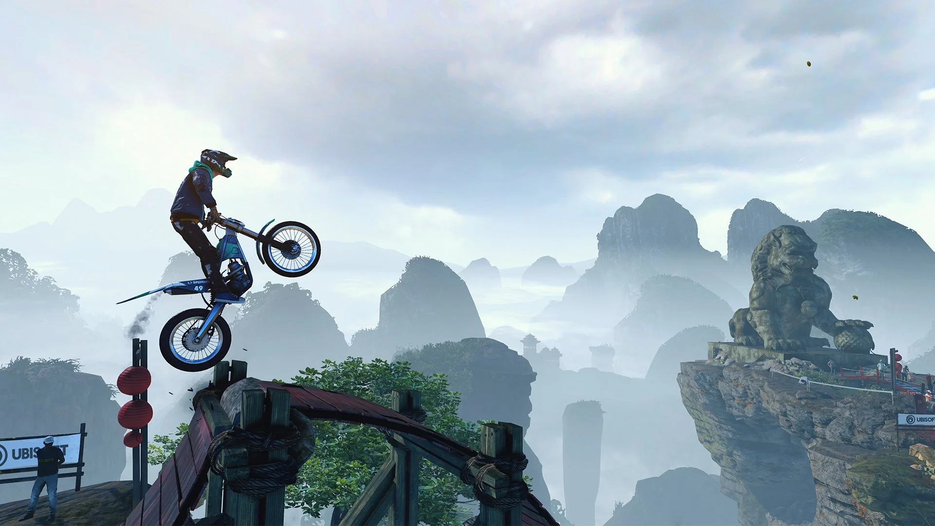 Trials Rising physics motorcycle lean through precision track