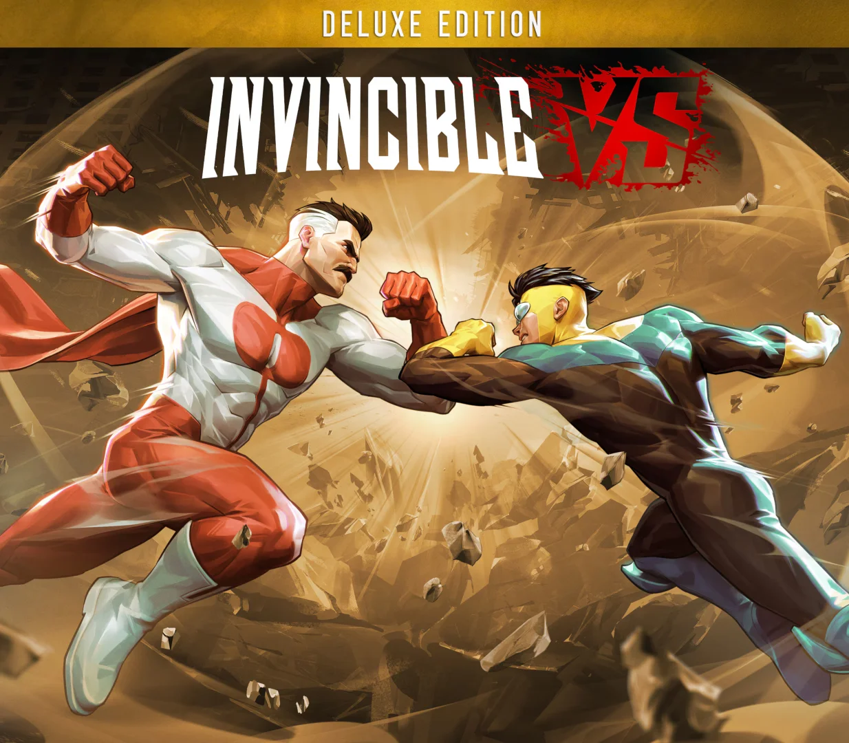 Invincible VS Deluxe Edition cover with superhero fighter roster