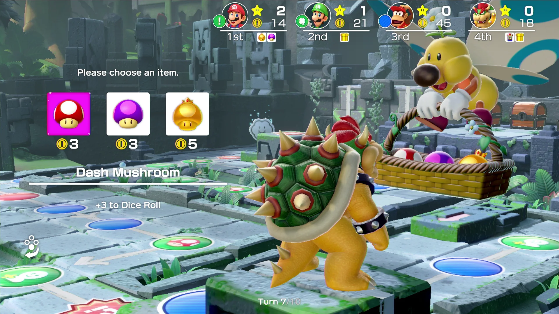 Super Mario Party same-system 1-4 board