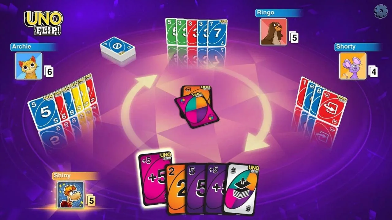 UNO Ultimate Valhalla themed cards in an online room