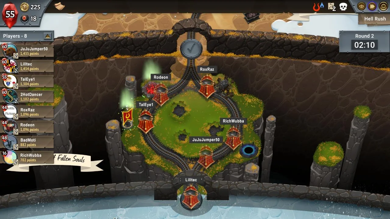 Champion upgrade node in Monster Train