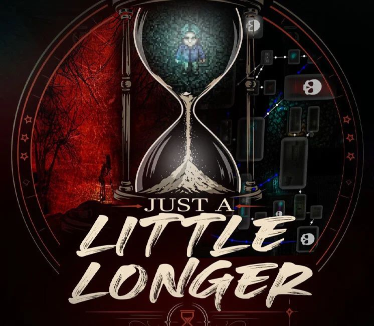 Just a Little Longer Steam cover, top-down horror shooter on Windows