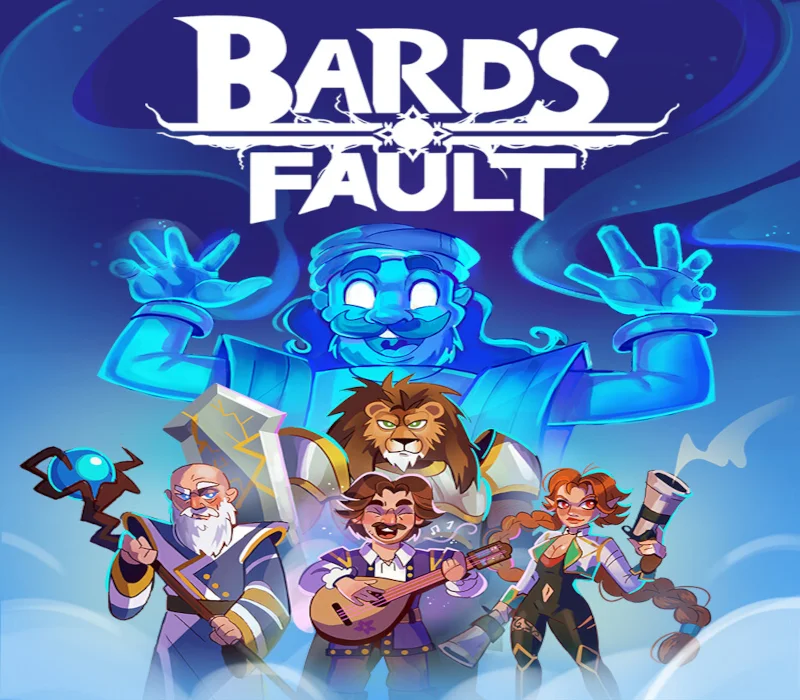 BARD'S FAULT cover art, co-op bullet heaven roguelike