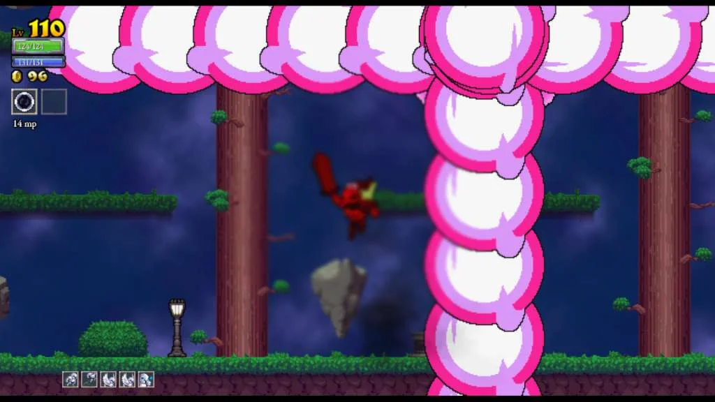 Rogue Legacy unique child trait screen before a new run