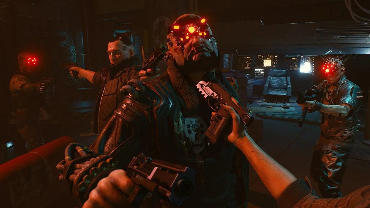 Cyberpunk 2077 photo mode in a street market