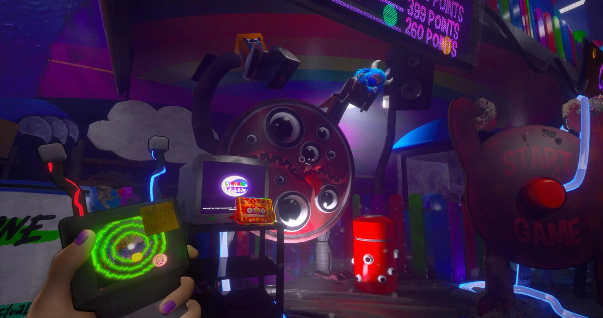 Lyrvane Park first-person puzzle train power unlock path screenshot