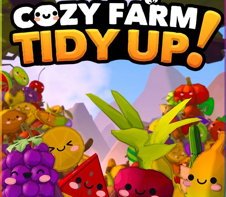 Cozy Farm: Tidy Up! cover of a first-person harvest tidy farm