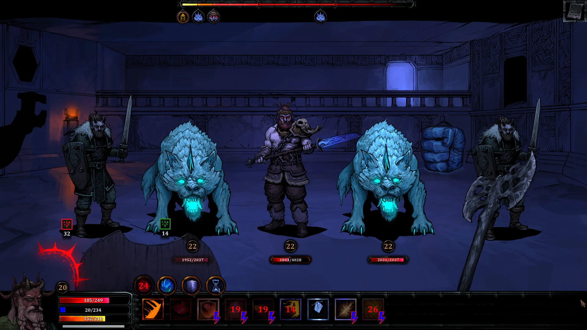 HellSlave II six character classes on a top-down overworld