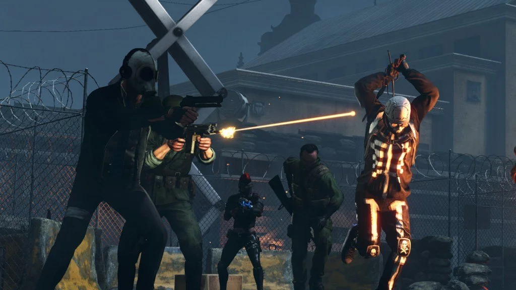 Killing Floor 2 fleshpound charging a six-player hold