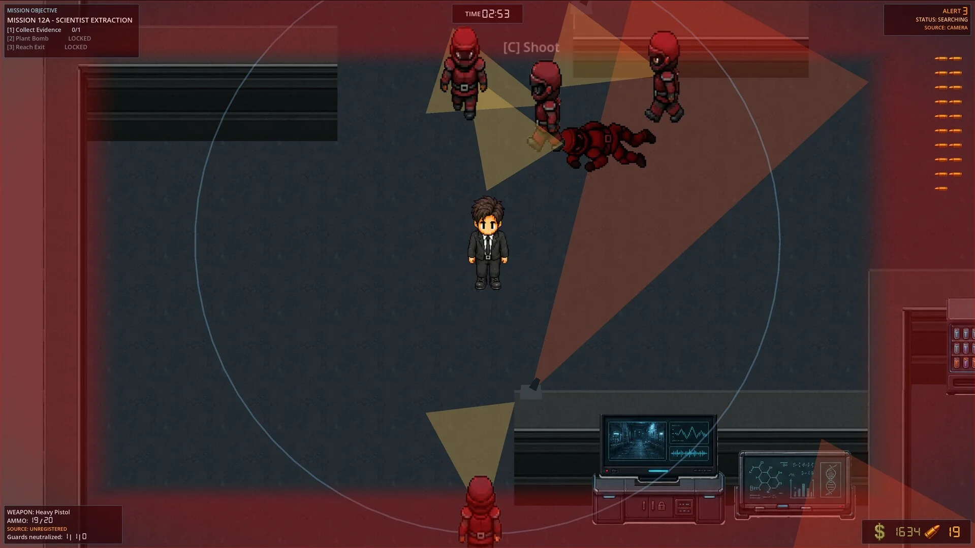 Oleander-X explosive charge planted in a facility