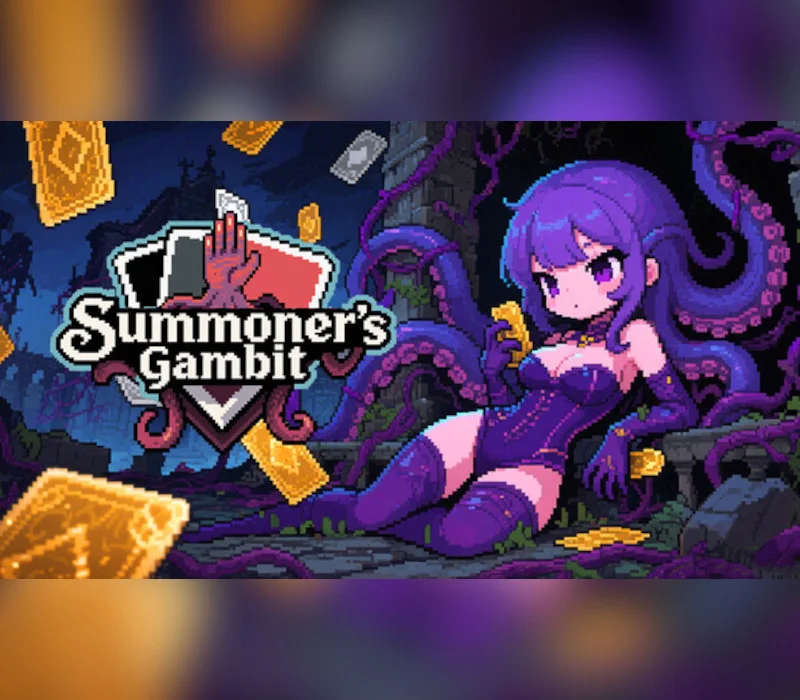 Summoners Gambit cover of an auto-battler duel