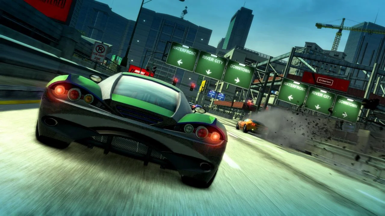 Burnout Paradise Remastered online playground cars sharing a junction