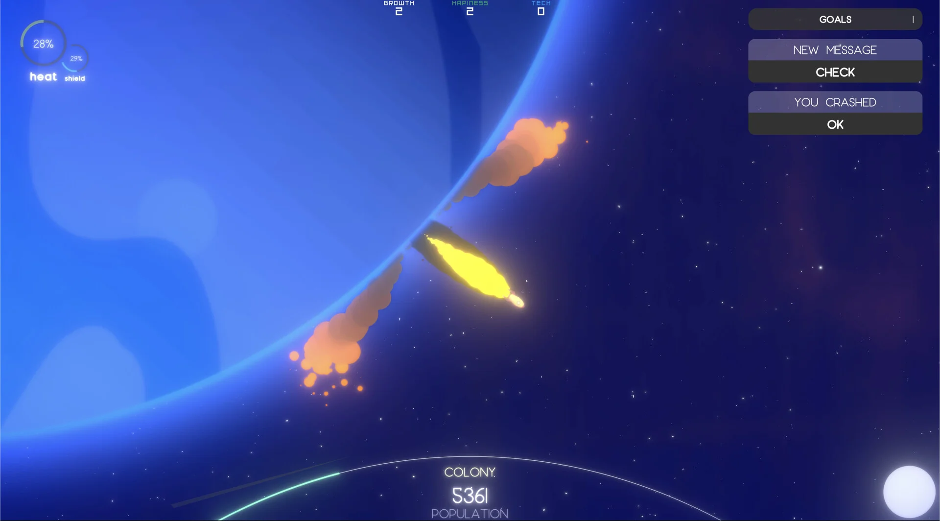 ORBITAL planet settlement screenshot