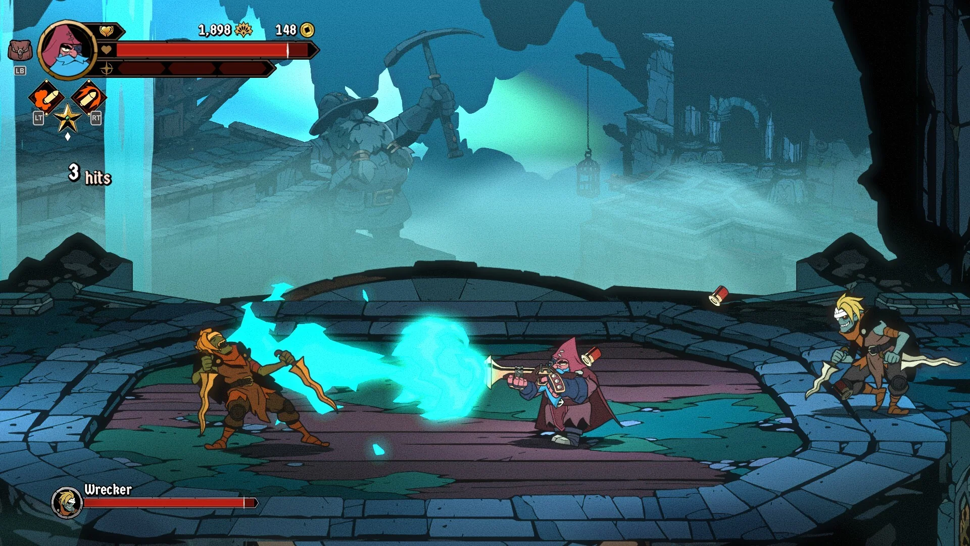 Absolum local co-op combo against Azra guards