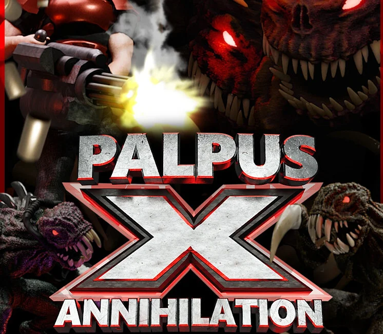 Palpus X Annihilation cover, isometric alien fight