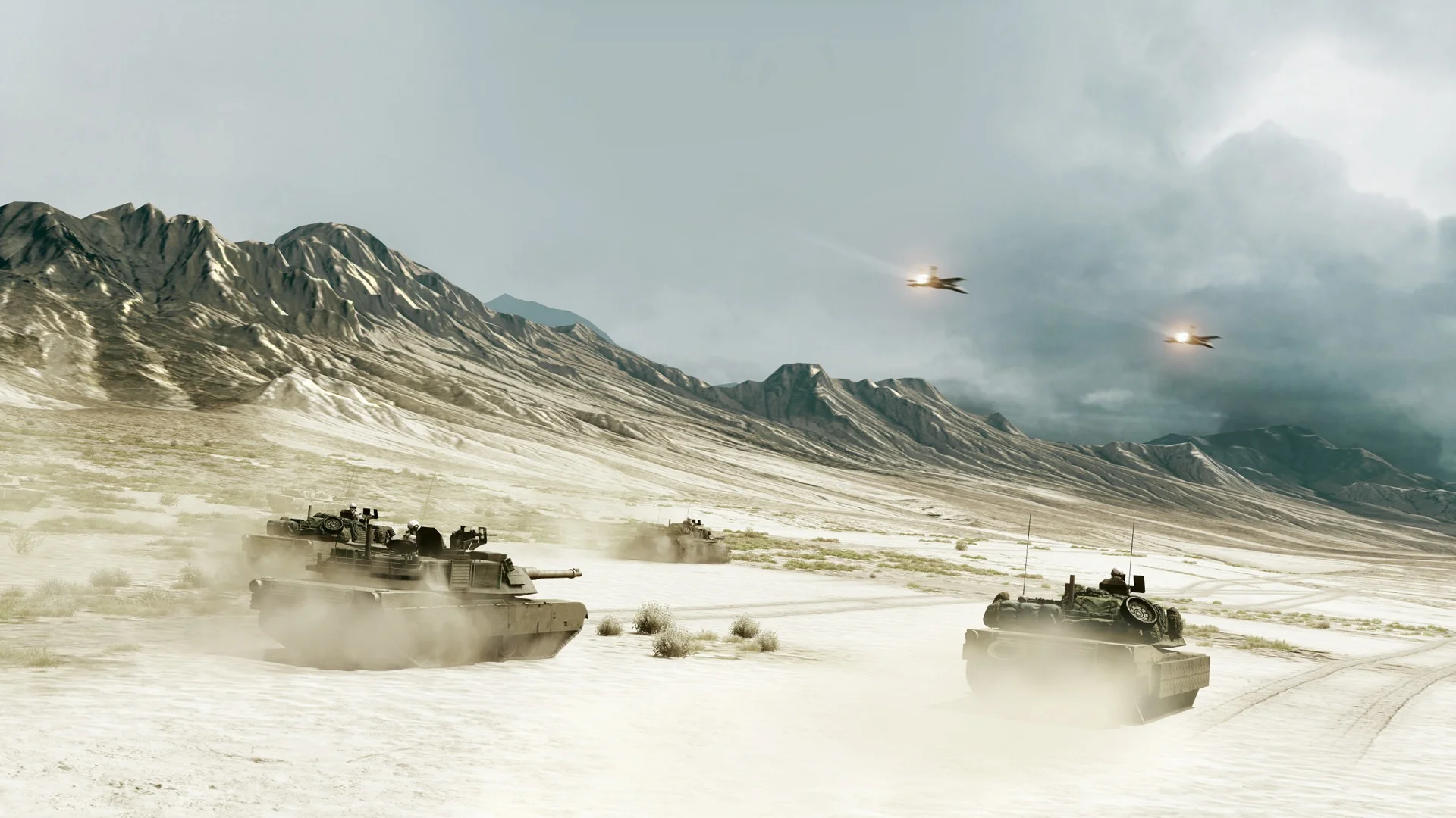 Battlefield 3 vehicular warfare with tanks and aircraft