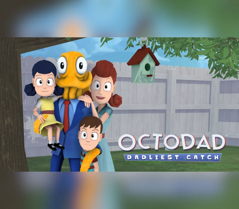 Octodad Dadliest Catch cover, octopus father in a suit
