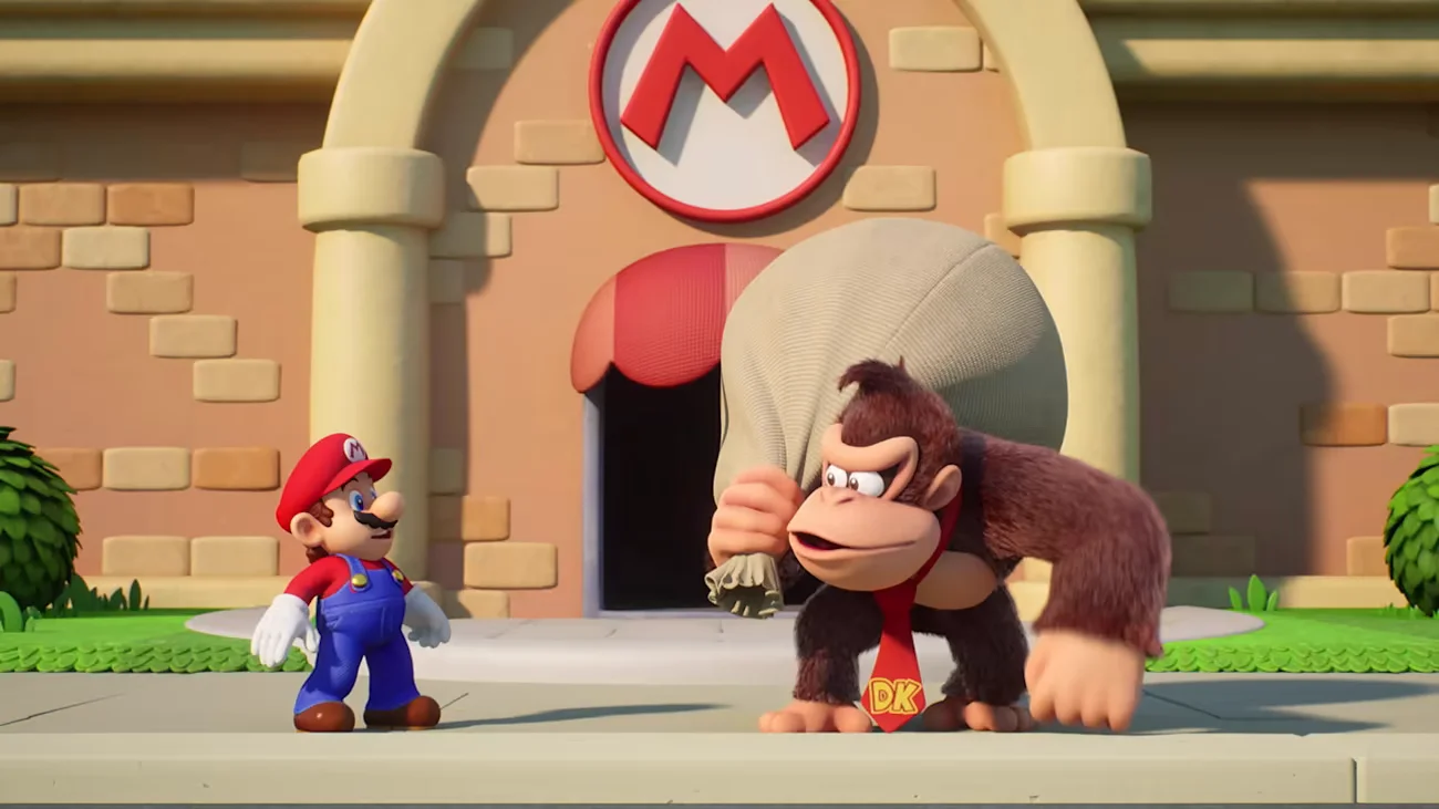 Mario vs Donkey Kong puzzle platform level