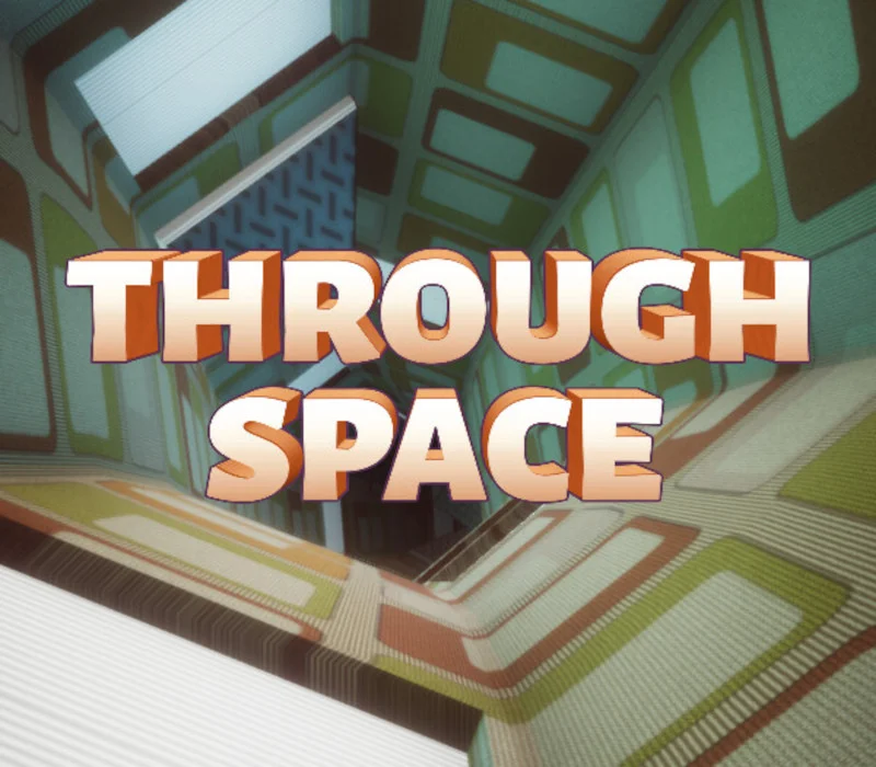 Through Space cover, spacecraft flying an endless tunnel