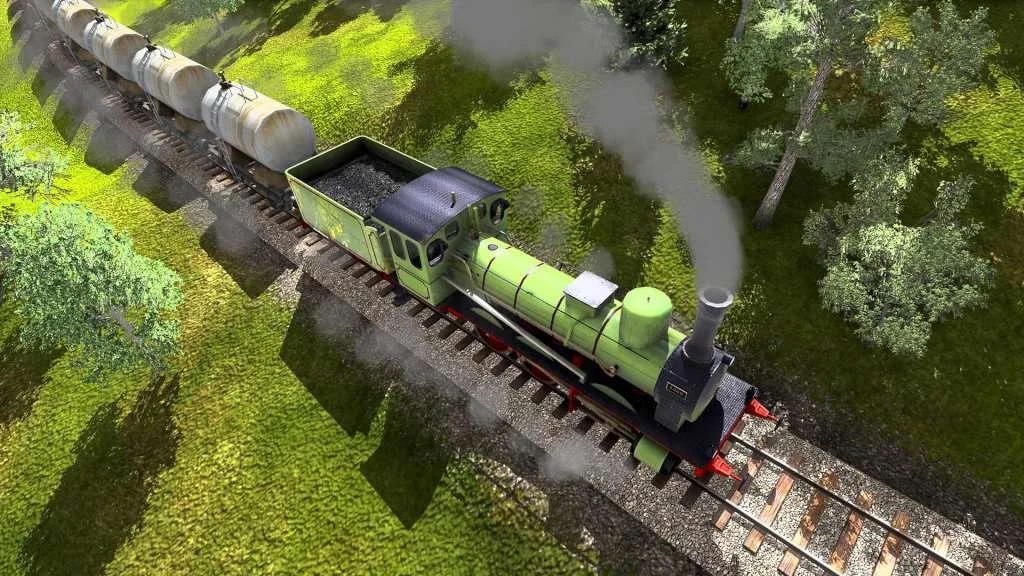Train Fever track and station without a grid