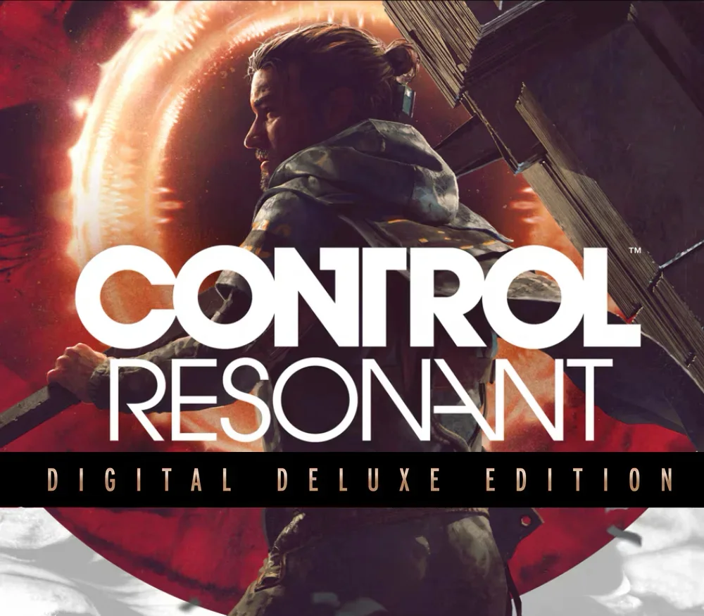 Cover: Dylan Faden in profile, CONTROL RESONANT title, Digital Deluxe Edition bar, red-gold halo