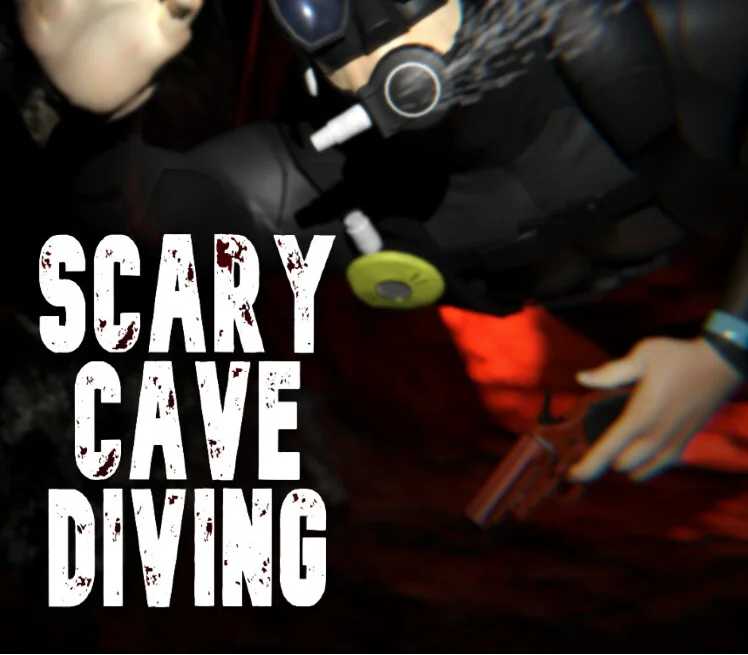 Scary Cave Diving cover, Ekblad deep-sea cave horror