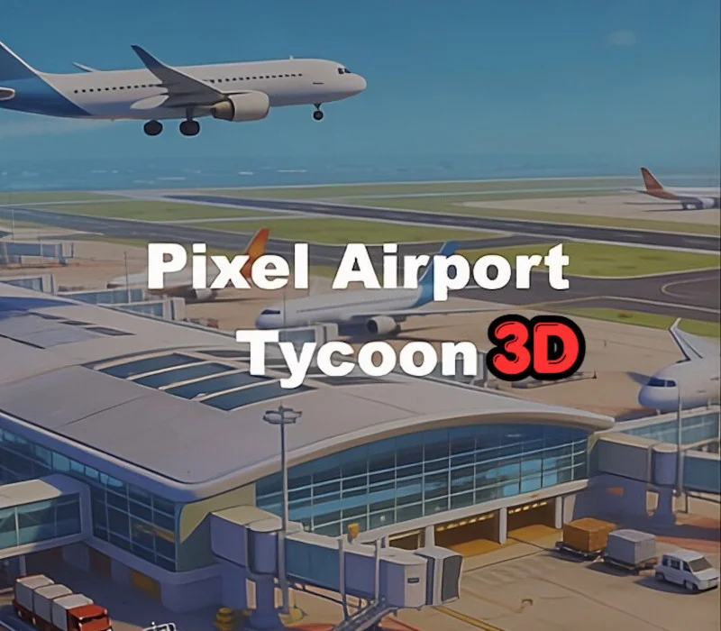 Pixel Airport Tycoon 3D cover art, airport management simulation