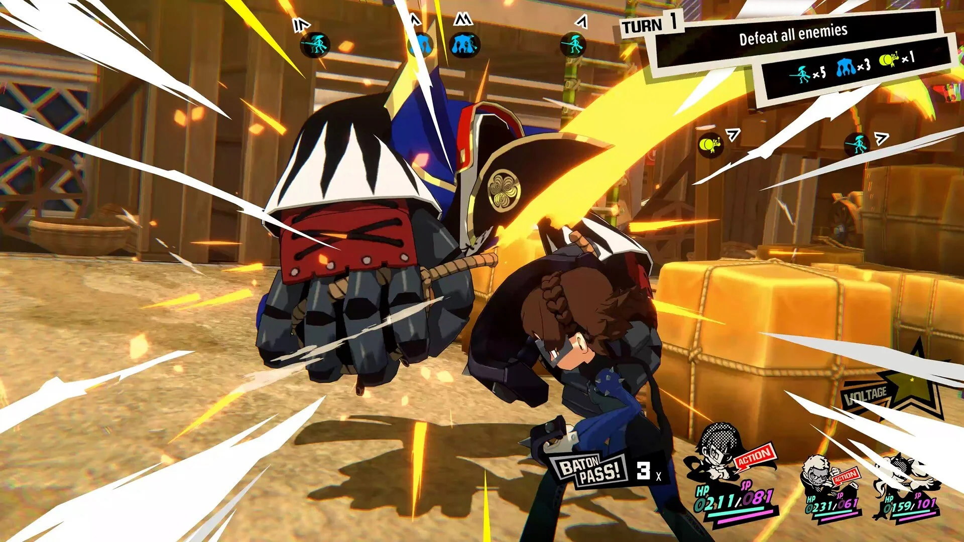 Persona 5 Tactica Legionnaires battlefield