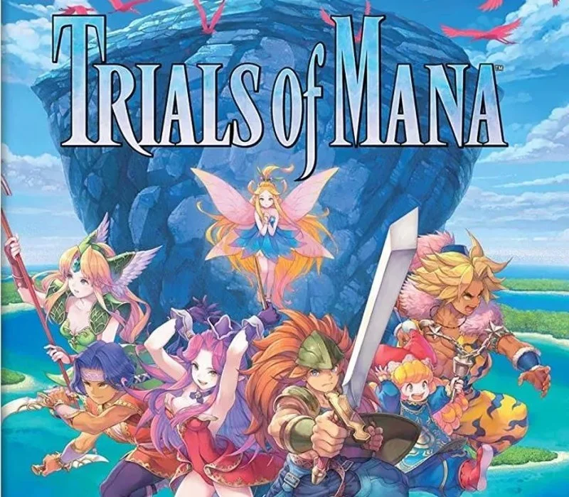 Trials of Mana cover, six heroes of the Mana remake