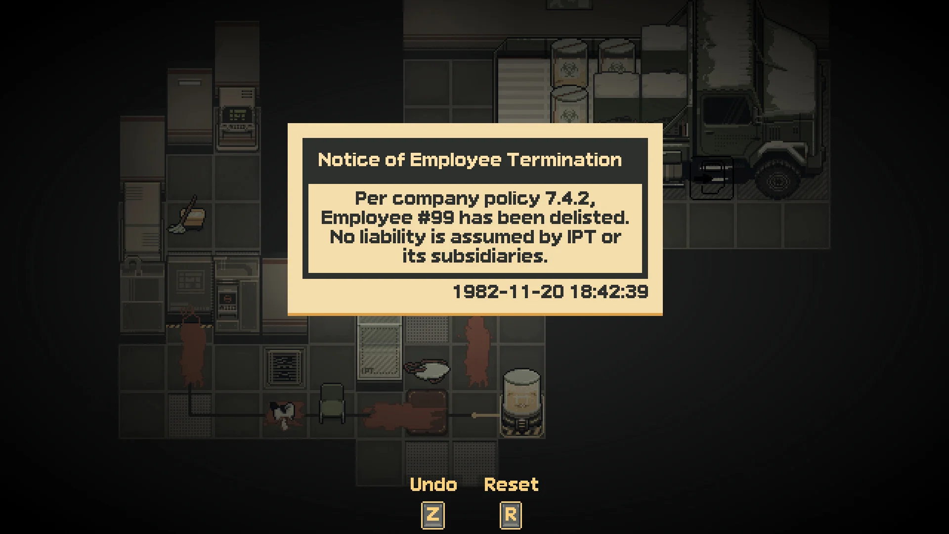 Hazard Pay chemical barrels and evidence wipe