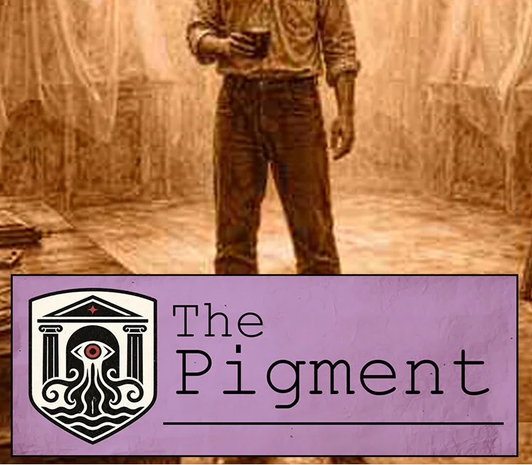 The Pigment cover of a 1963 Milan cosmic horror studio