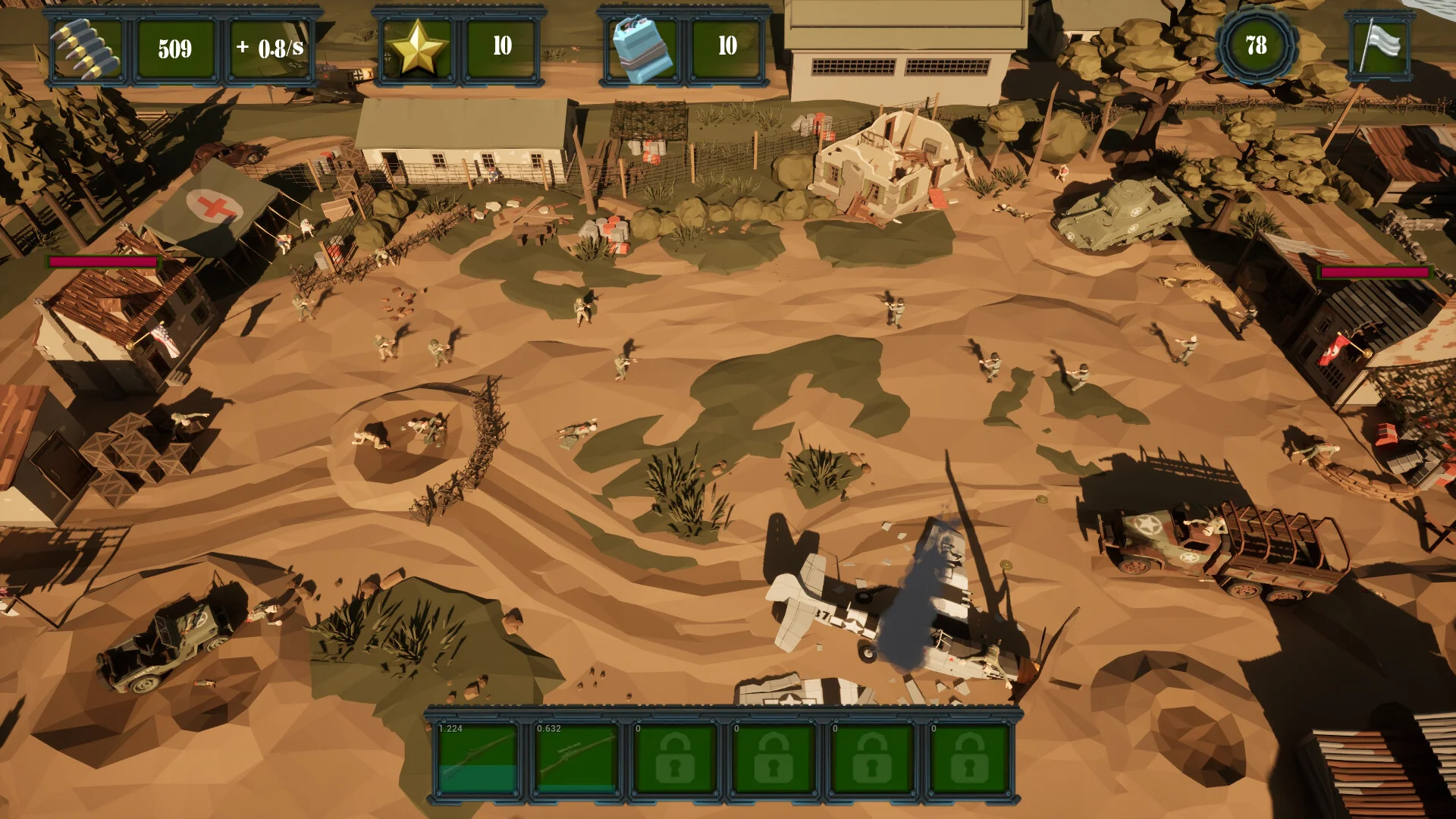 Cannon Clicker military supremacy idle strategy scene