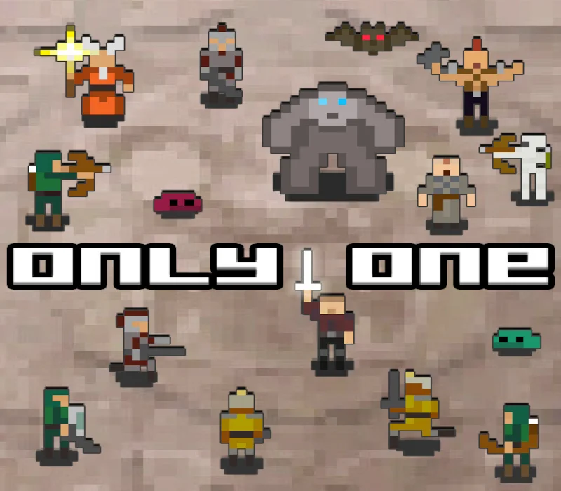 Only One cover art, RebelBinary pillar wave survival arena fighter