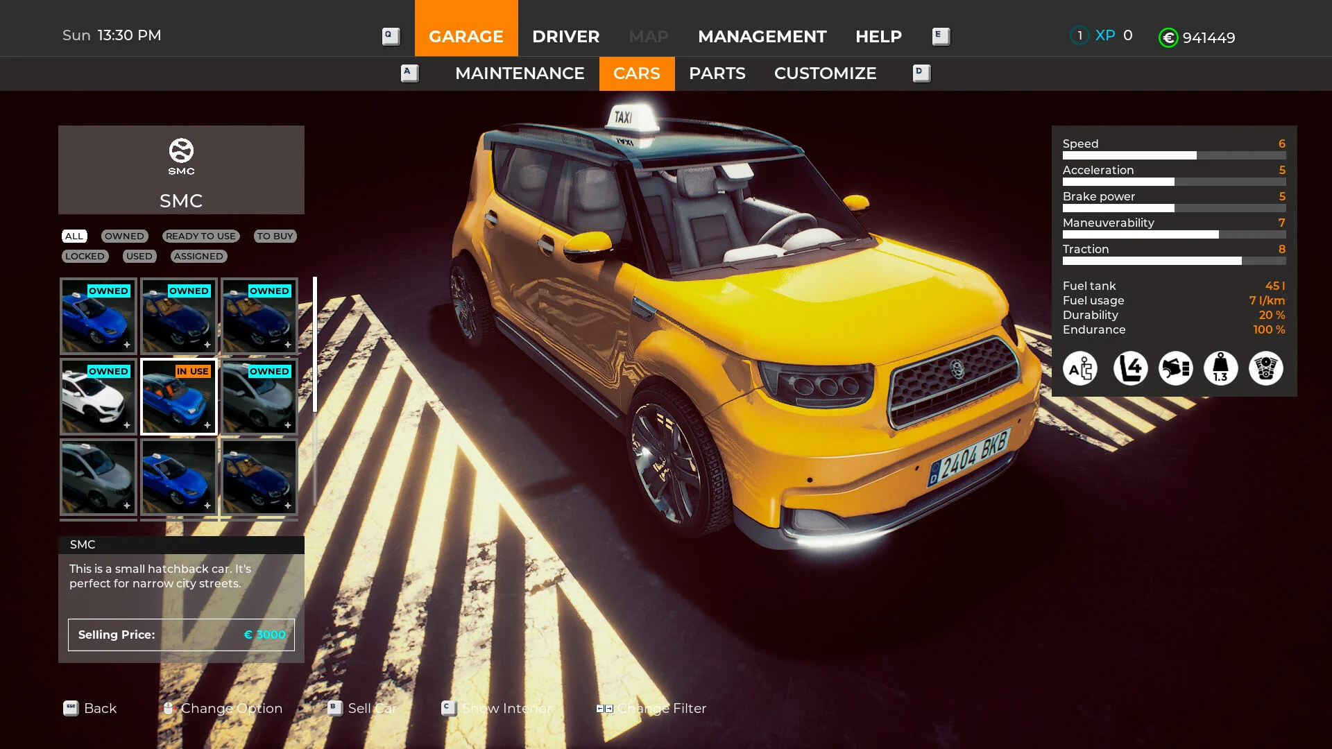 Taxi Life Supporter Pack skins EU