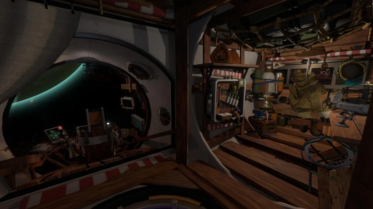 Outer Wilds cover of a hatchling at a Timber Hearth campfire