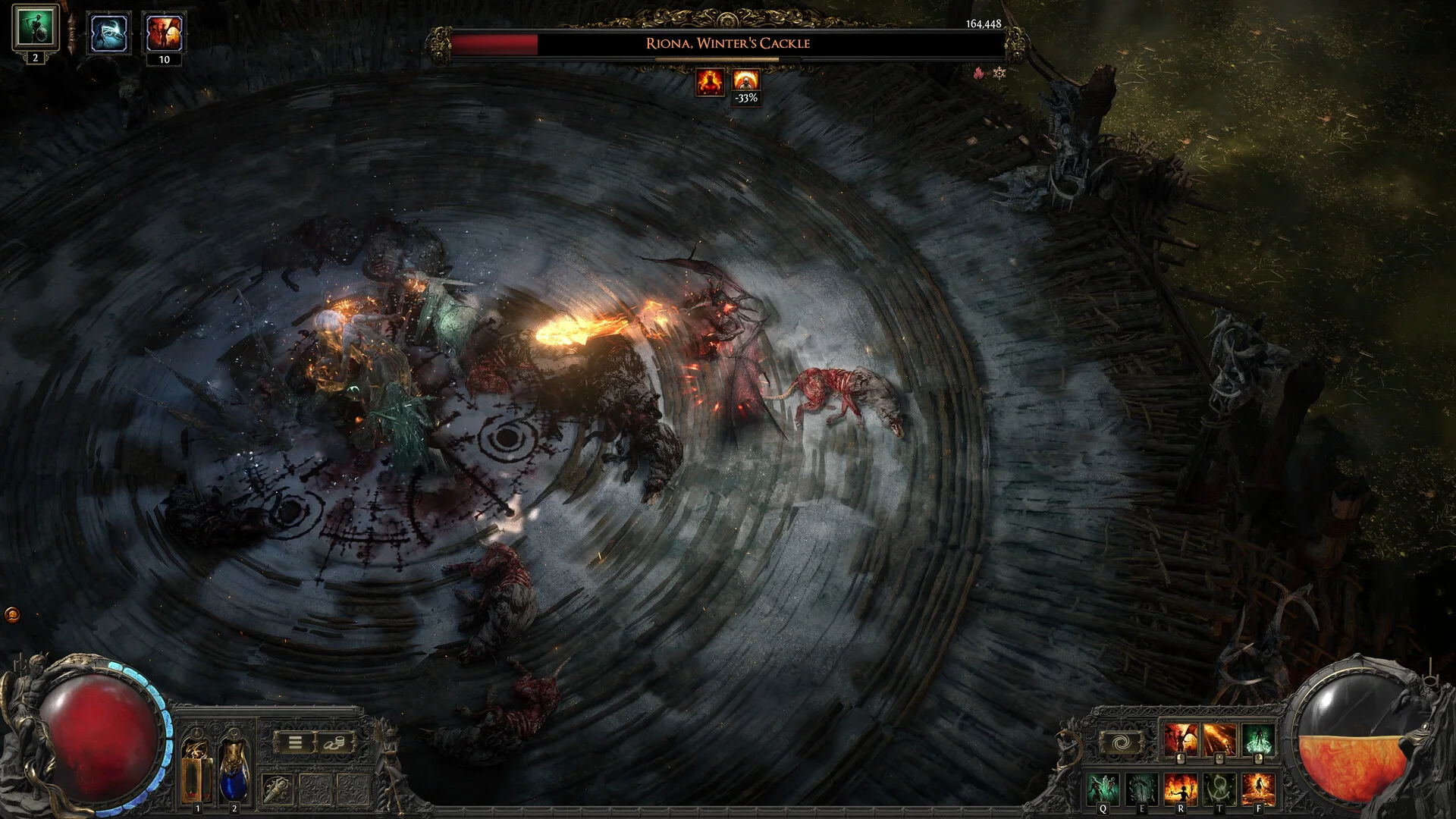 Path of Exile 2 couch co-op character select on one account