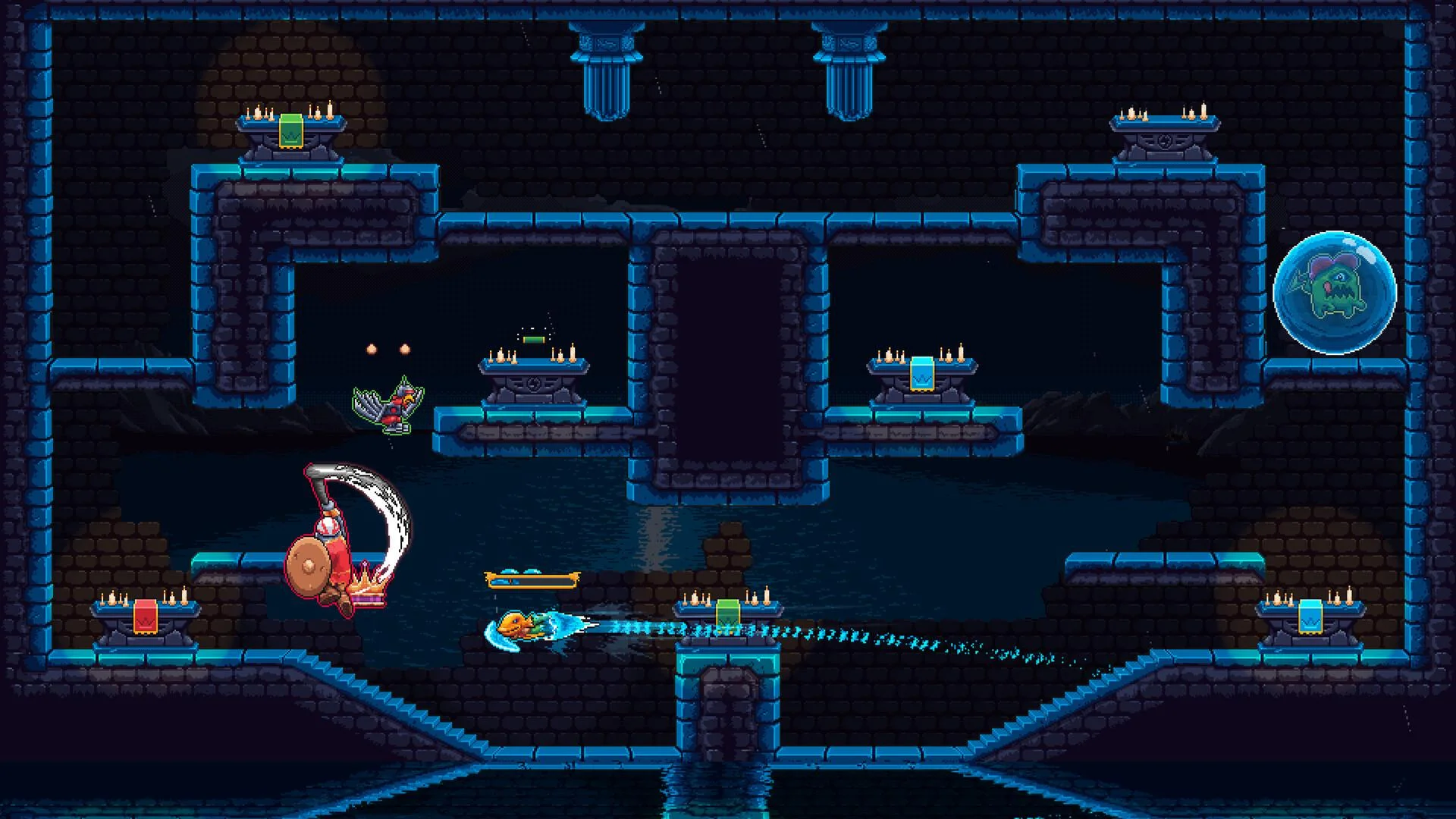 The Grand Slamboree local and online PvP split screen fighter scene